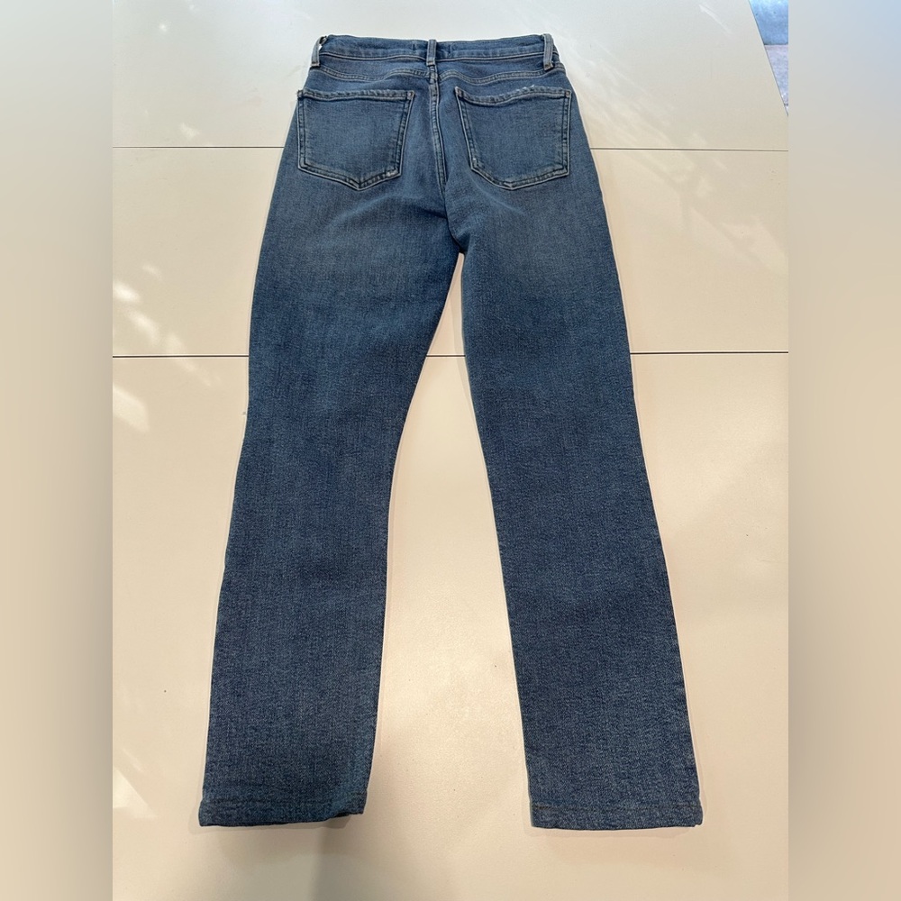 AGOLDE NICO High Rise Slim Fit Jeans Blue Distressed Size 24 (A093C-1256) - Picture 5 of 10